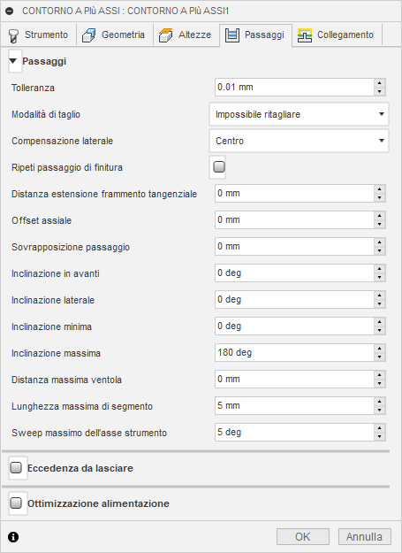 multi-axis dialog - passes tab