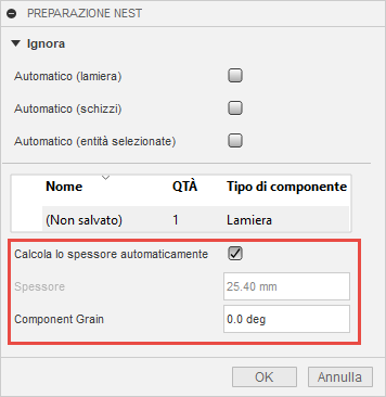Options for sheet metal