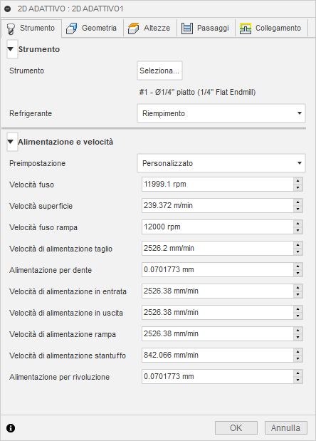 2d adaptive clearing dialog tool tab