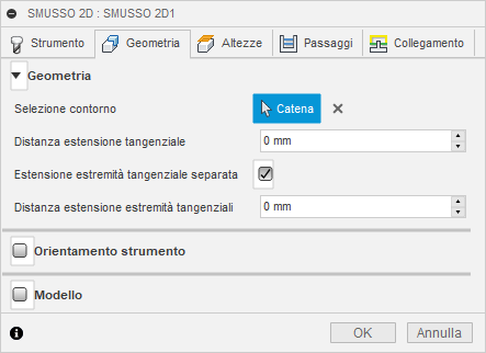 2d chamfer dialog geometry tab