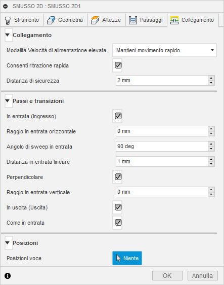 2d chamfer dialog linking tab