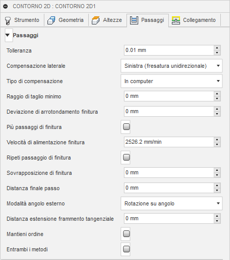 2d contour dialog passes tab 1