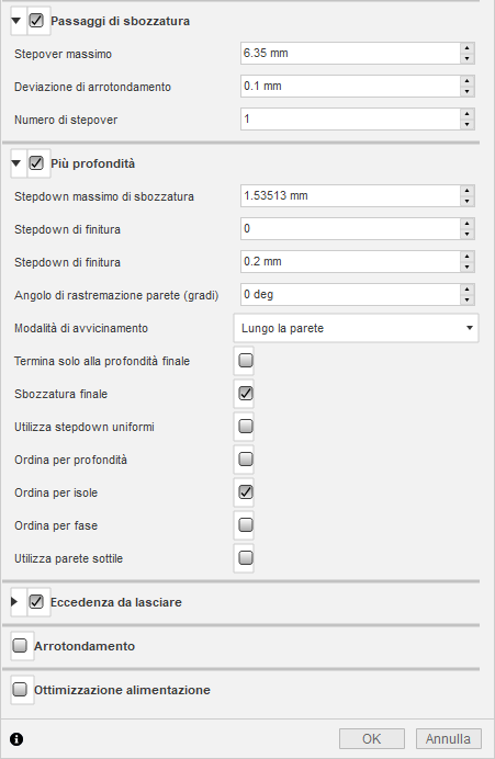 2d contour dialog passes tab 2