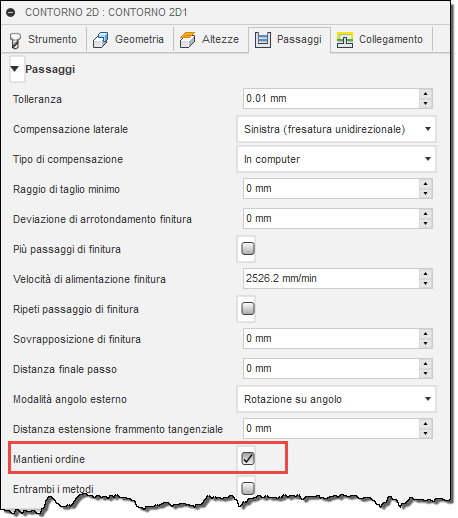 2d contour dialog passes tab - preserve order
