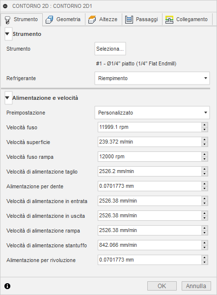 2d contour dialog tool tab