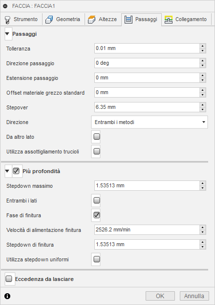 2d face dialog passes tab