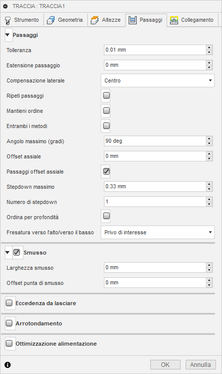 2d trace dialog passes tab
