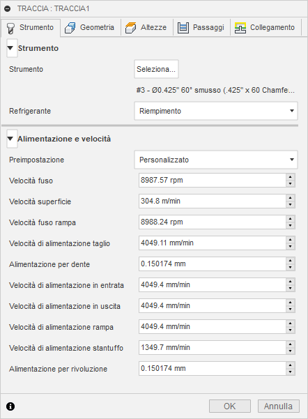 2d trace dialog tool tab