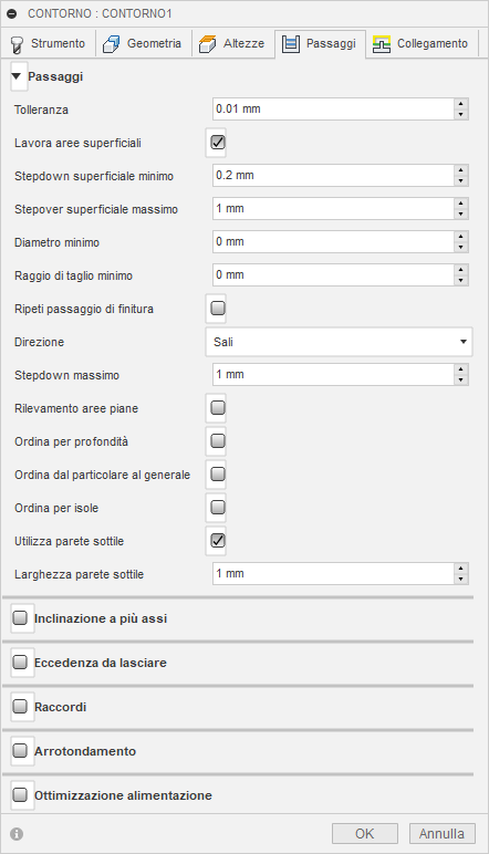 3d contour dialog passes tab