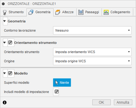 3d horizontal clearing dialog geometry tab
