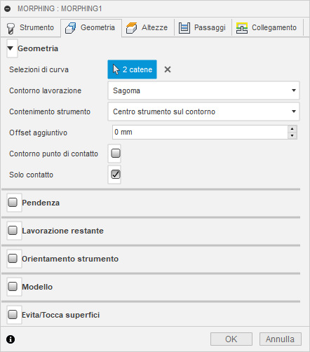 3d morph dialog geometry tab
