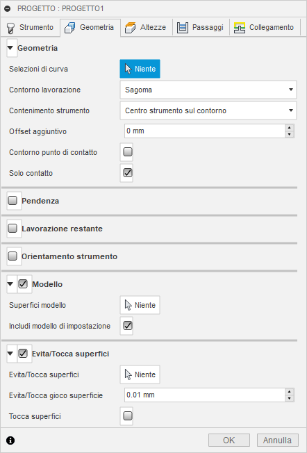 3d projection dialog geometry tab