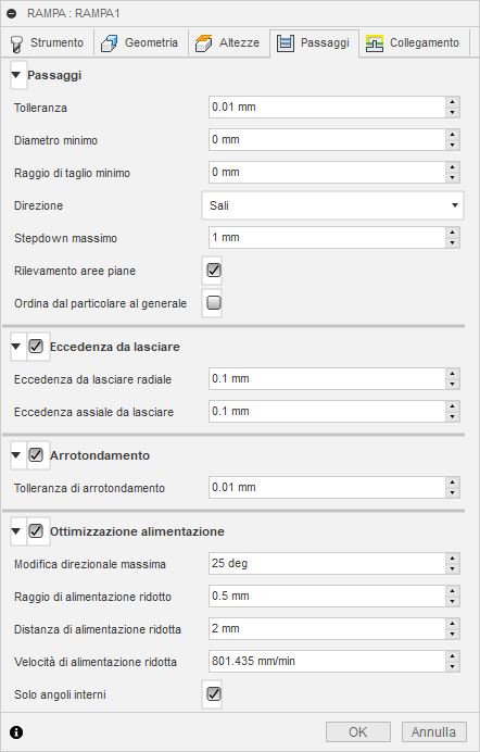 3d ramp finishing dialog passes tab