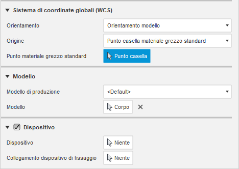 setup dialog - wcs group