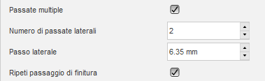 swarf dialog passes tab