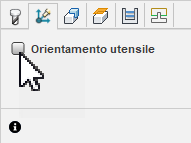 tool orientation group of parameters in the geometry tab
