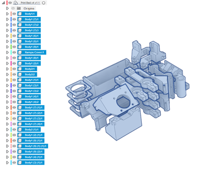 Selecting components for 3D arrange