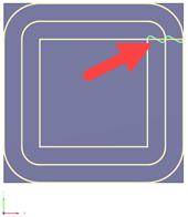 example of 0 degrees causing a seam
