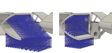 angled supports