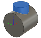 feature on cylinder