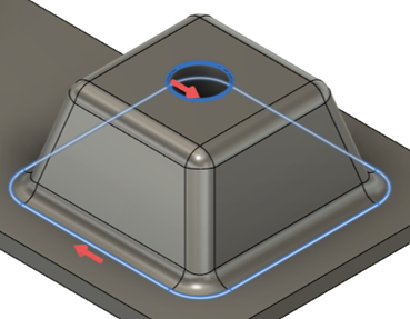 geodesic - offset passes using curve selections