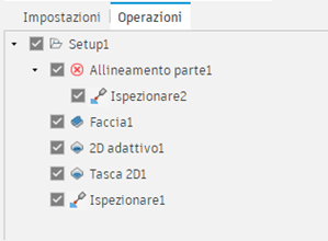 operations tab