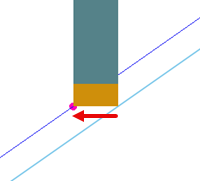 Compensating for the tool width