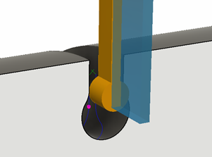 Tool machining an undercut groove