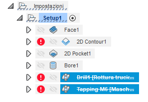 suppressed operations with strikethrough