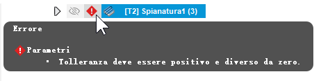Icons in the Browser indicating an items status