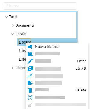 tool library - manage options