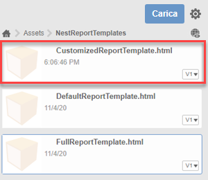 Newly uploaded nest report file