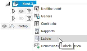 right-click nest for labels