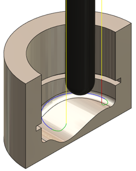 advanced swarf toolpath - machining with a tapered mill tool