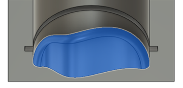 advanced swarf toolpath - selecting two surfaces as the floor