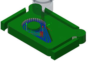 toolpath and in-process stock
