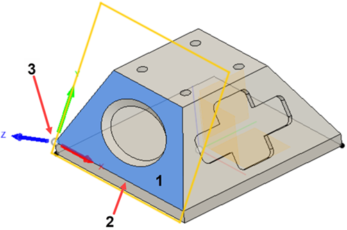 Define plane for machining