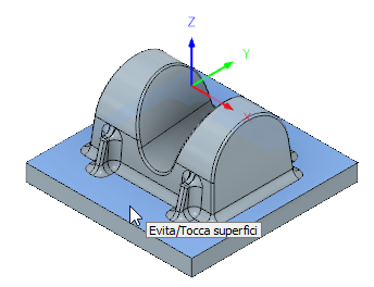 scallop avoid surface
