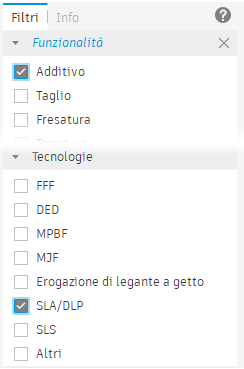 filters tab