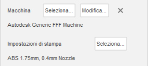 print settings selection