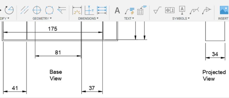 align dimensions