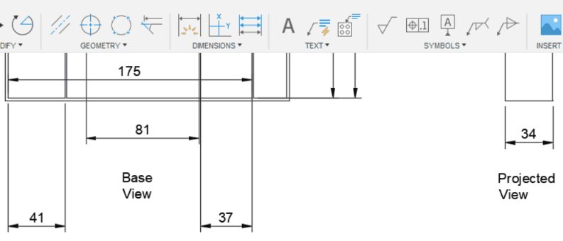 align dimensions