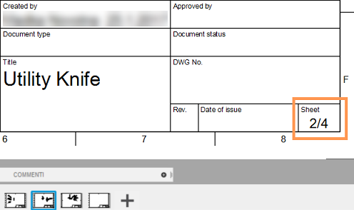 sheet property title block example