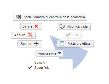 marking menu - feature control frame