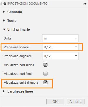 display dimension units