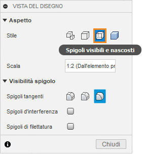 display hidden lines