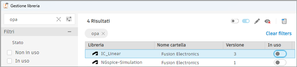 Library manager dialog