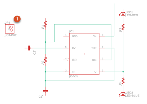 Battery housing position