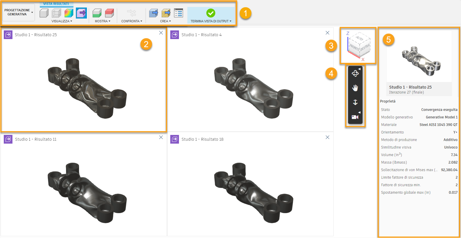 comparison view ui overview