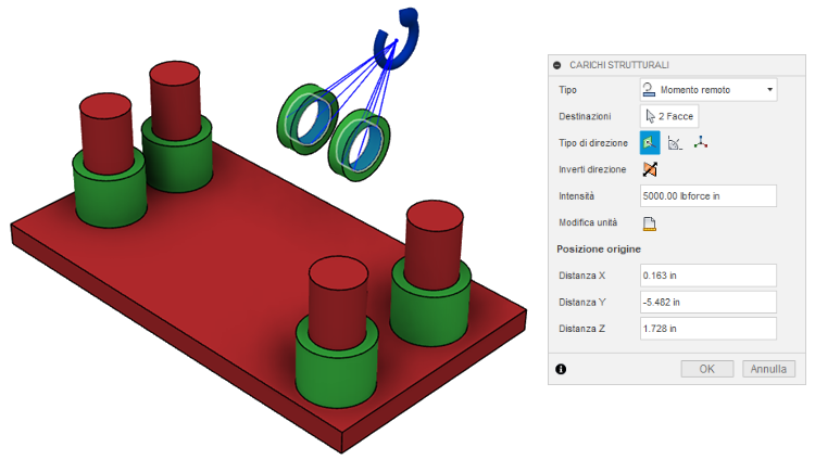 remote moment load terminology example